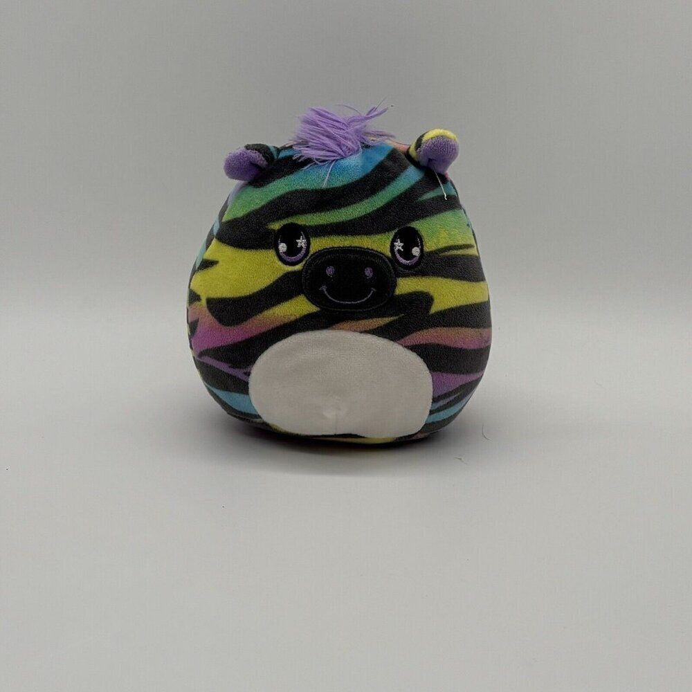 Squishmallow Plush Ravalia The Rainbow Zebra Toy 6” Stuffed Animal